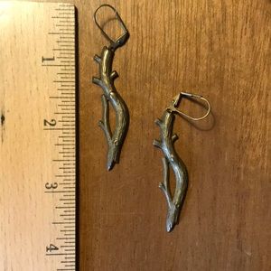 Erica Weiner brass stick earrings